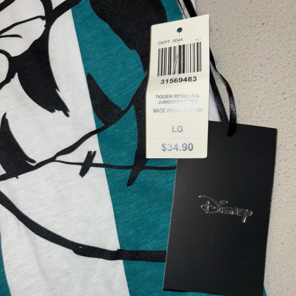 BRAND NEW DISNEY TIGGER MEN’S STRIPED SHIRT!!! - Picture 2 of 3